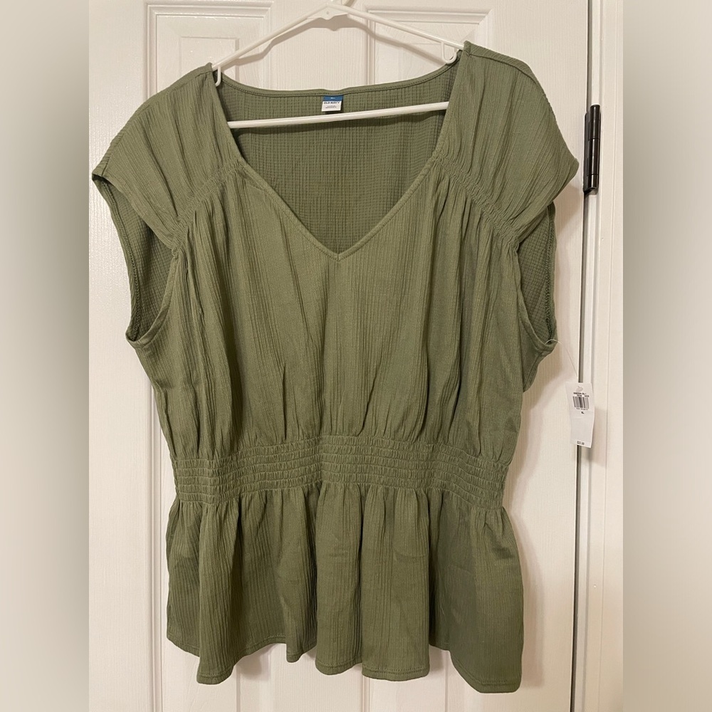 Old Navy Smocked Waist Top, size XL